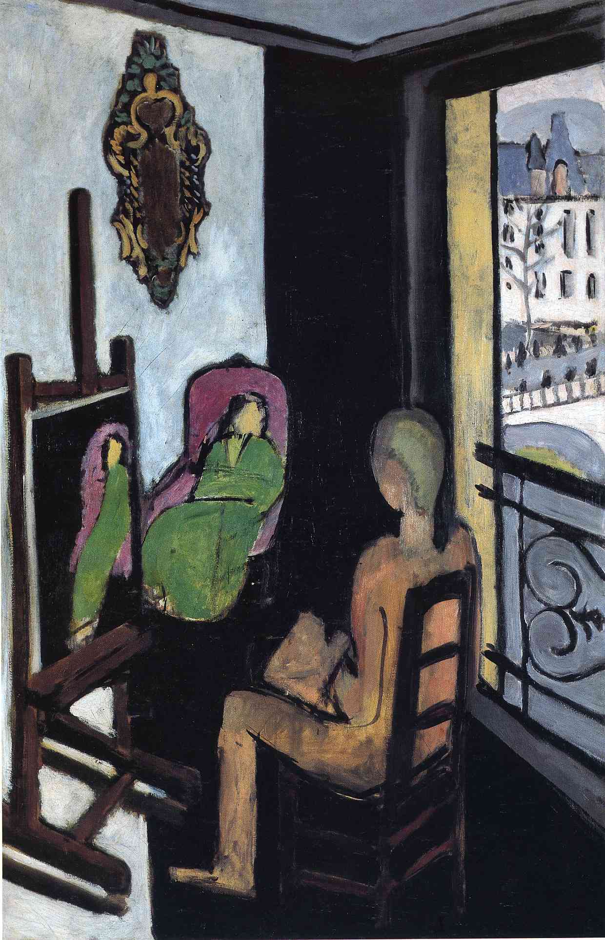 Henri Matisse - The Painter and his Model 1917